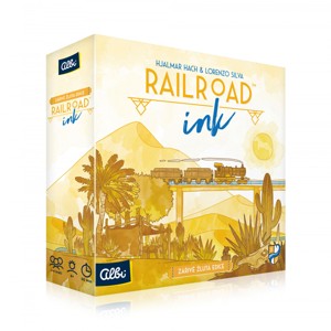 Albi rodinná hra Railroad Ink - Žlutá edice