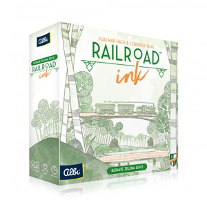 Albi rodinná hra Railroad Ink - Zelená edice