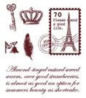 Gelová razítka - Pošt.známka Paříž