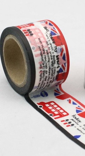 Dekorační lepicí páska - WASHI pásky-1ks Londýn