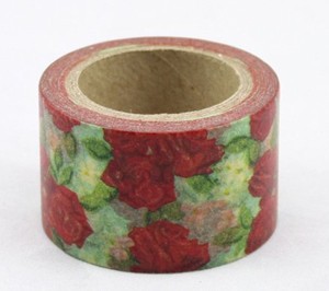 Dekorační lepicí páska - WASHI pásky-1ks růže