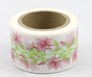 Dekorační lepicí páska - WASHI pásky -1ks květiny 