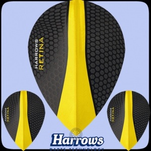 Letky na šipky Harrows Retina 1193 žluté kulaté