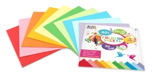 Sada barevných papírů na origami 20 x 20 cm, 70g/m