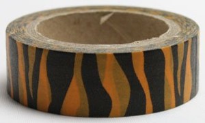 Dekorační lepicí páska - WASHI tape-1ks - zebra or