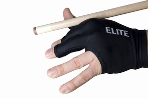 Kulečníková rukavice ELITE - černá 3-prstá