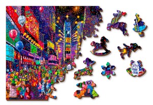 Dřevěné puzzle - Nový rok XL 750 dílků
