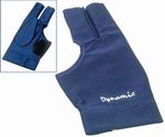 Kulečníková rukavice Dynamic - modrá 3-prstá