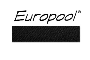 Kulečníkové poolové sukno EUROPOOL - Black/černá